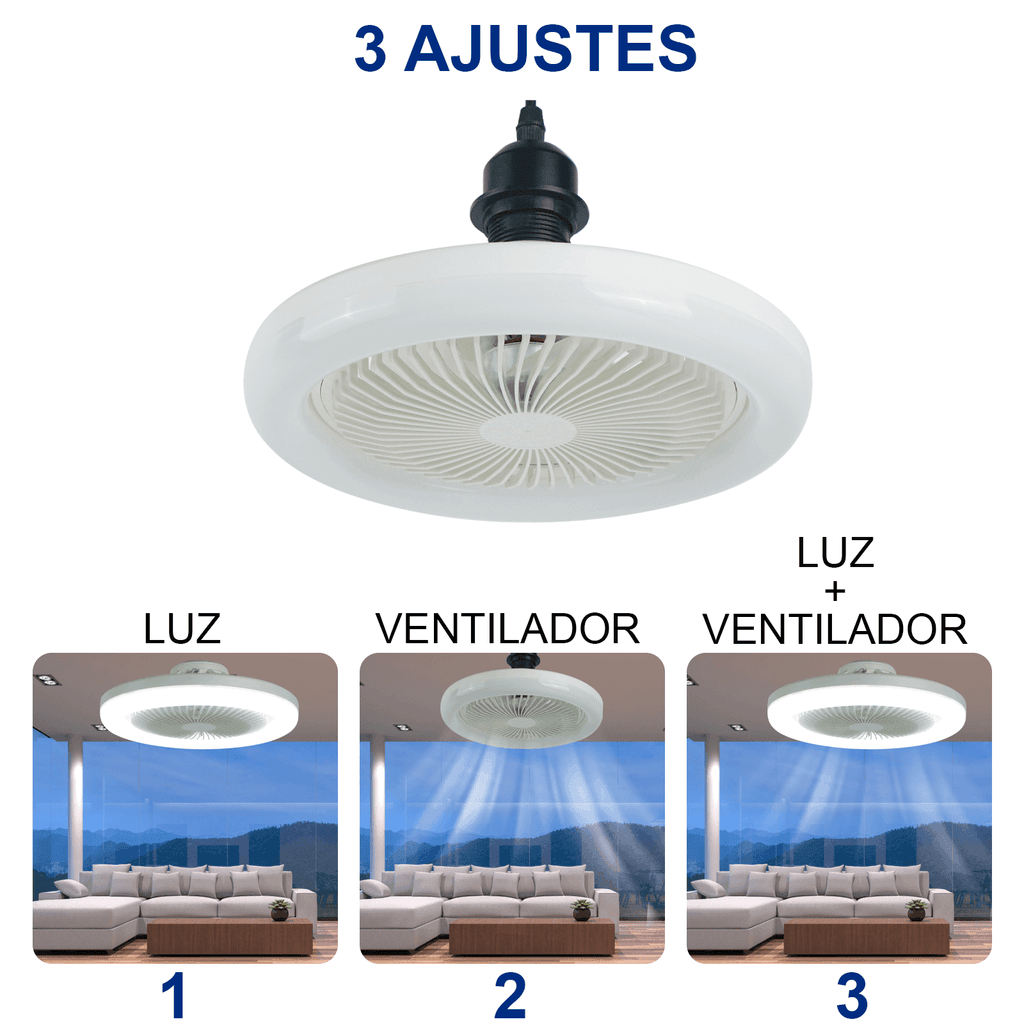 Luminária LED com Ventilador - Modernidade e Praticidade