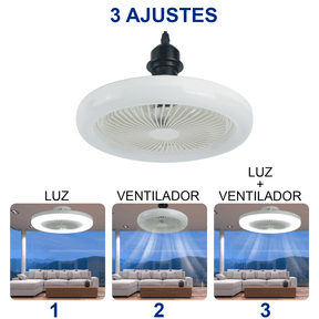 Luminária LED com Ventilador - Modernidade e Praticidade