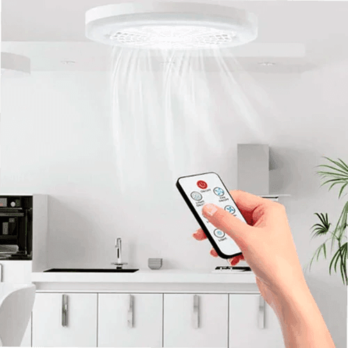 Luminária LED com Ventilador - Modernidade e Praticidade