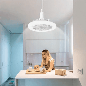 Luminária LED com Ventilador - Modernidade e Praticidade